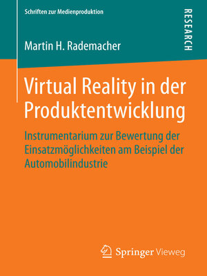 cover image of Virtual Reality in der Produktentwicklung